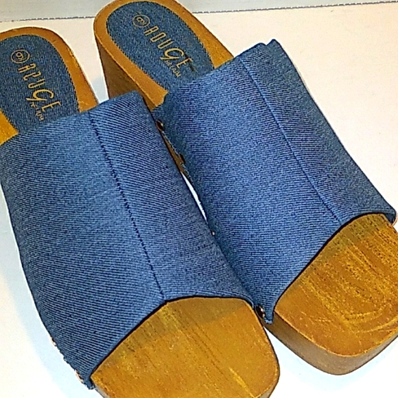 (NWT) DENIM CLOGS - Picture 5 of 8